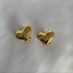 MOSCHINO Gold Heart Earrings